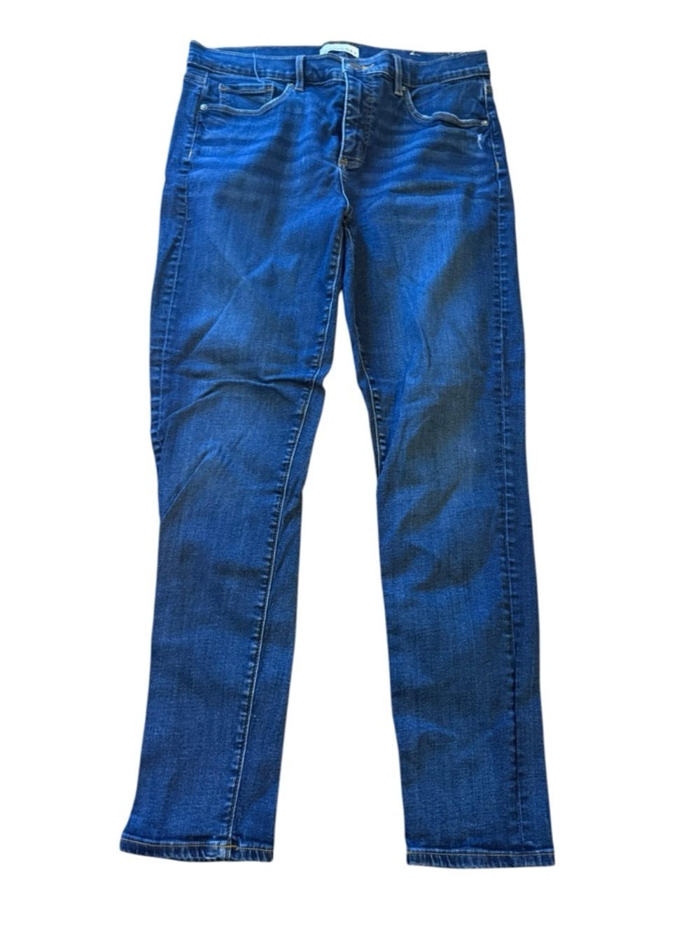 LOFT Classic Indigo Jeans with Brass Button